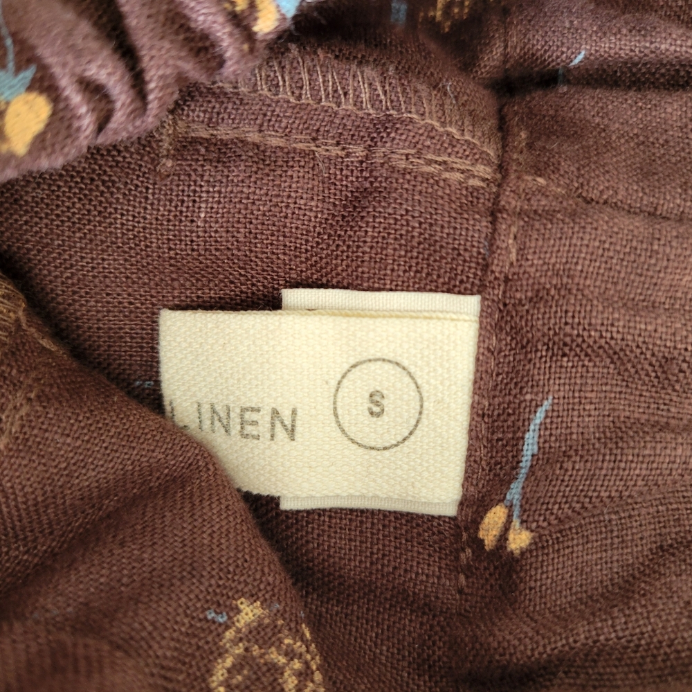 NPL Anjali skirt is espresso roses, small - Picture 4 of 4